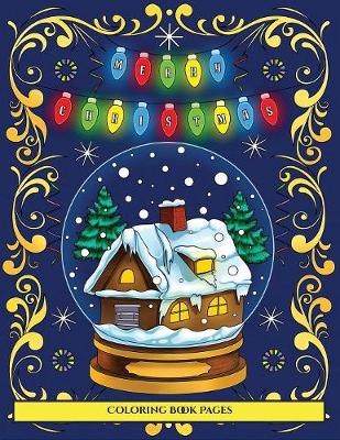 Book cover for Coloring Book Pages (Merry Christmas)
