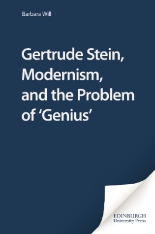 Cover of Gertrude Stein, Modernism and the Problem of Genius