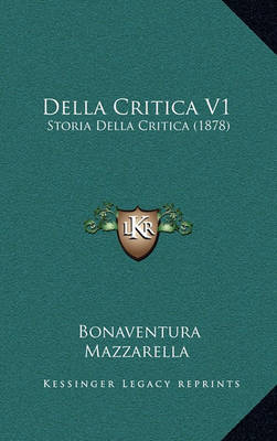 Cover of Della Critica V1