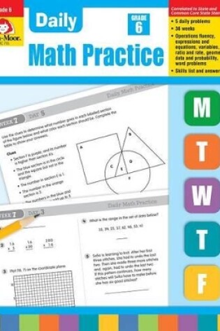 Cover of Daily Math Practice, Grade 6