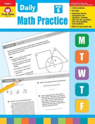 Cover of Daily Math Practice, Grade 6