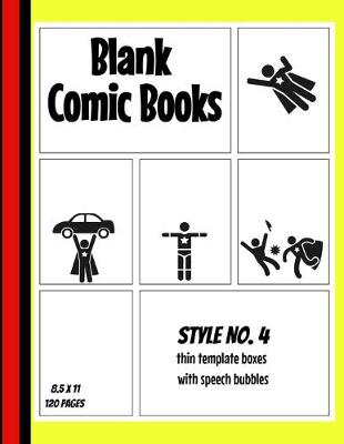 Book cover for Blank Comic Book - Style No. 4