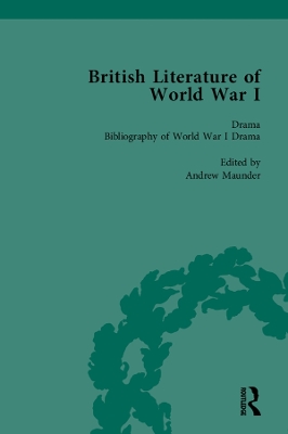 Book cover for British Literature of World War I, Volume 5