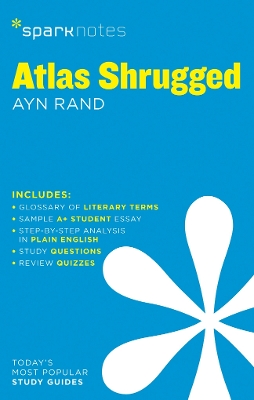 Book cover for Atlas Shrugged SparkNotes Literature Guide