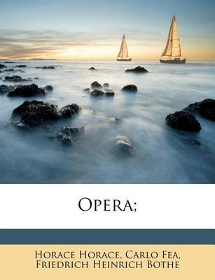 Book cover for Opera;