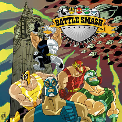 Book cover for Battle Smash vs. the Saucermen from Venus