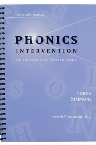 Cover of Saxon Phonics Intervention Teacher Manual