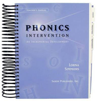 Book cover for Saxon Phonics Intervention Teacher Manual