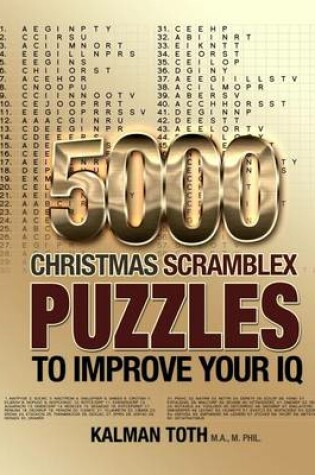 Cover of 5000 Christmas Scramblex Puzzles to Improve Your IQ