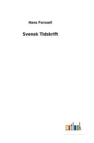 Cover of Svensk Tidskrift