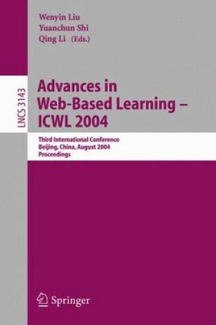 Cover of Advances in Web-Based Learning, Icwl 2004