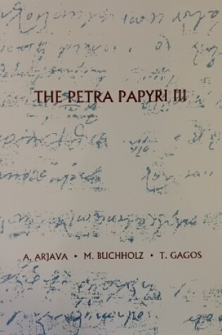 Cover of The Petra Papyri III