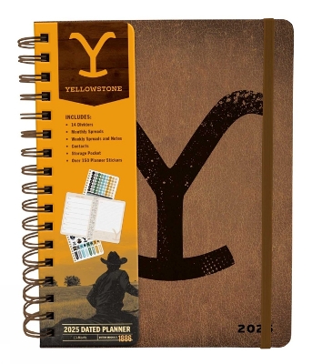 Book cover for 2025 Yellowstone: The Dutton Ranch 13-Month Weekly Planner