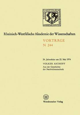 Book cover for Aus Der Geschichte Der Nachrichtentechnik