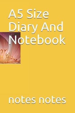 Cover of A5 Size Diary And Notebook