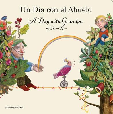 Book cover for A Day with Grandpa Spanish and English