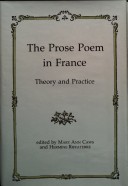 Book cover for The Prose Poem in France