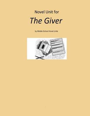 Book cover for Novel Unit for The Giver