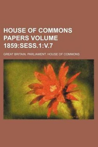 Cover of House of Commons Papers Volume 1859