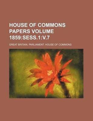 Book cover for House of Commons Papers Volume 1859