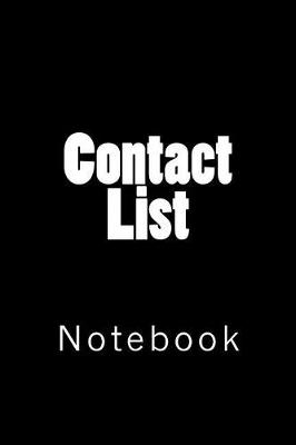 Cover of Contact List
