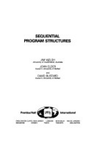 Cover of Sequential Programming Structures