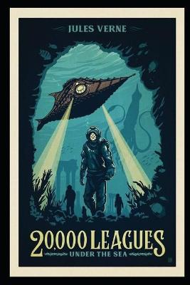 Book cover for 20,000 Leagues Under the Sea Annotated and Illustrated book