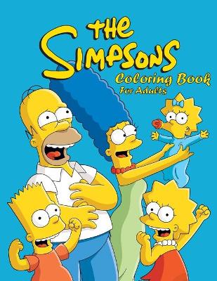 Book cover for The Simpsons Coloring Book For Adults