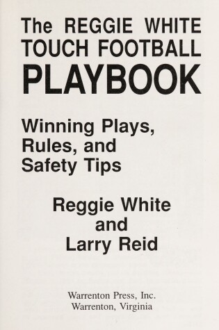 Cover of The Reggie White Touch Football Playbook