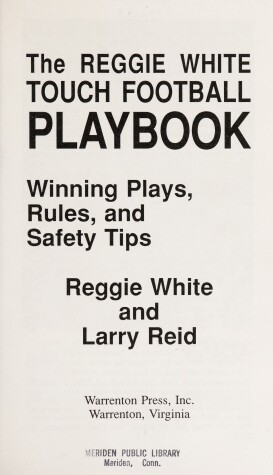 Book cover for The Reggie White Touch Football Playbook