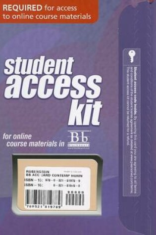 Cover of Blackboard -- Access Card -- for Contemporary Human Geography