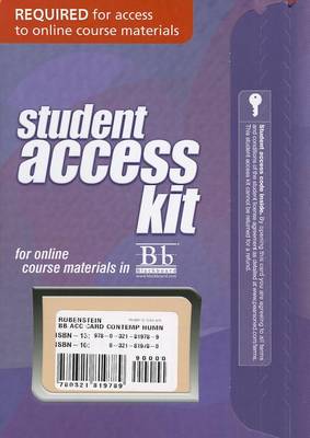 Book cover for Blackboard -- Access Card -- for Contemporary Human Geography