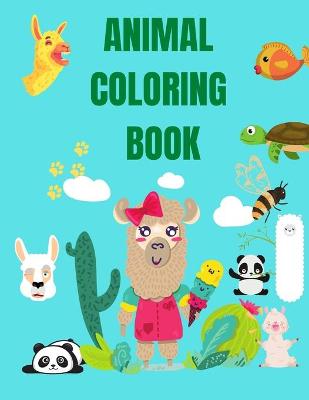 Book cover for Animal Coloring Book