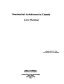 Book cover for Neoclassical Architecture in Canada