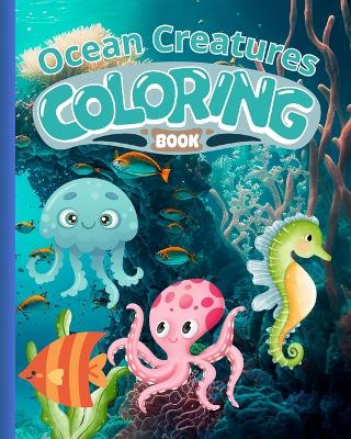 Book cover for Ocean Creatures Coloring Book