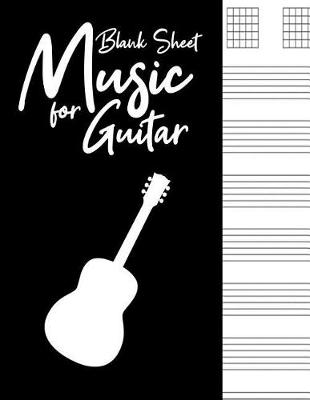 Cover of Blank Sheet Music for Guitar