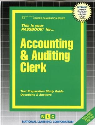 Book cover for Accounting & Auditing Clerk