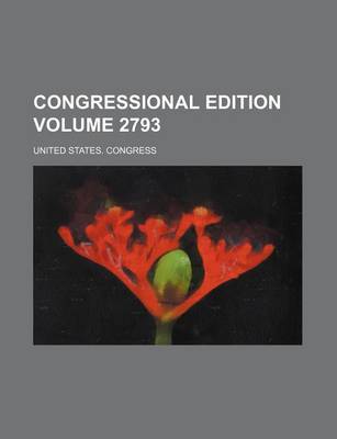 Book cover for Congressional Edition Volume 2793