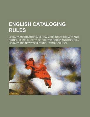 Book cover for English Cataloging Rules