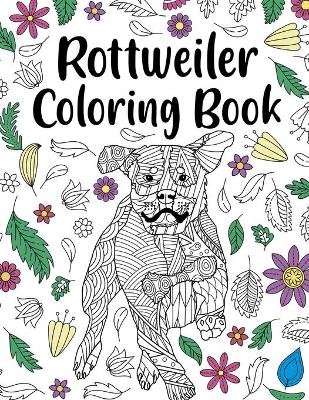 Book cover for Rottweiler Coloring Book