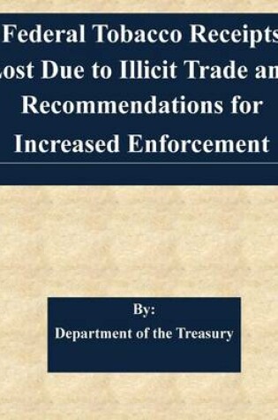 Cover of Federal Tobacco Receipts Lost Due to Illicit Trade and Recommendations for Increased Enforcement