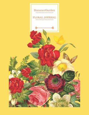 Book cover for Summer Garden Floral Journal Notebook