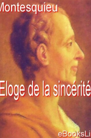 Cover of Eloge de La Sincerite