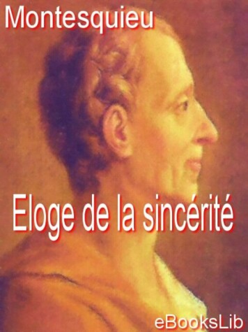 Book cover for Eloge de La Sincerite