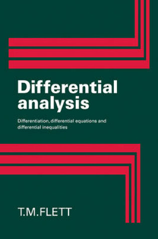 Cover of Differential Analysis