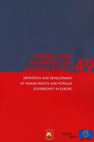 Cover of Definition and development of human rights and popular sovereignty in Europe
