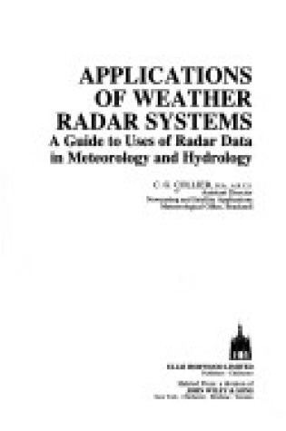 Cover of Applications of Weather Radar Systems