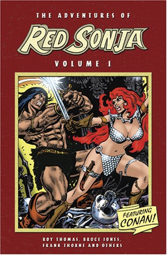 Book cover for The Adventures Of Red Sonja Volume 1 Featuring Conan