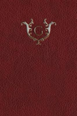 Cover of Monogram "g" Blank Book