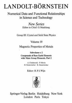 Cover of Compounds of Rare Earth Elements with Main Group Elements / Verbindungen der seltenen Erden mit Elementen der Hauptgruppen 2